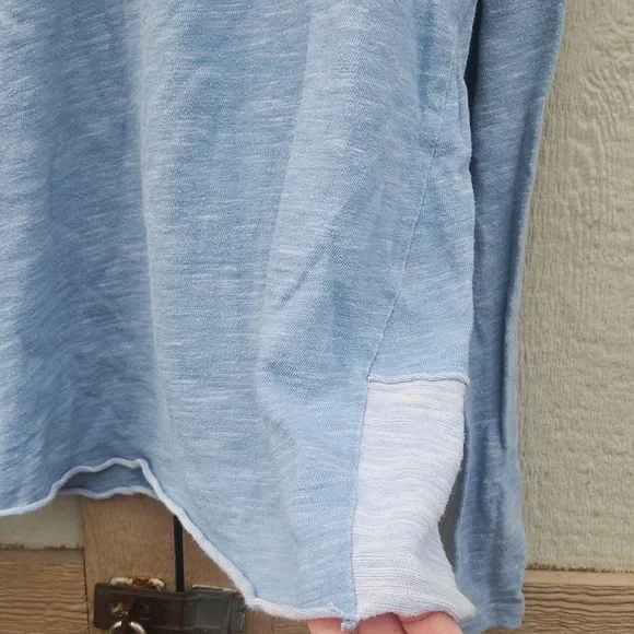 Free People Beach Oversized Boho Cowl Neck Pullover Cotton Ecocore Medium Large - Picture 3 of 5